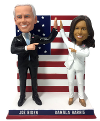 Thumbnail for Joe Biden & Kamala Harris Dual White Dress Bobblehead