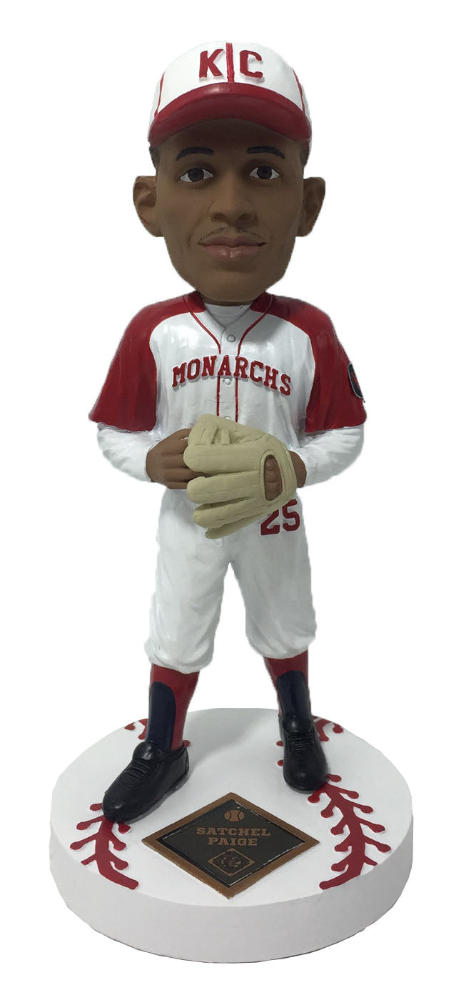 Satchel Paige Kansas City Monarchs Negro Leagues Field Of Legends Color Bobblehead