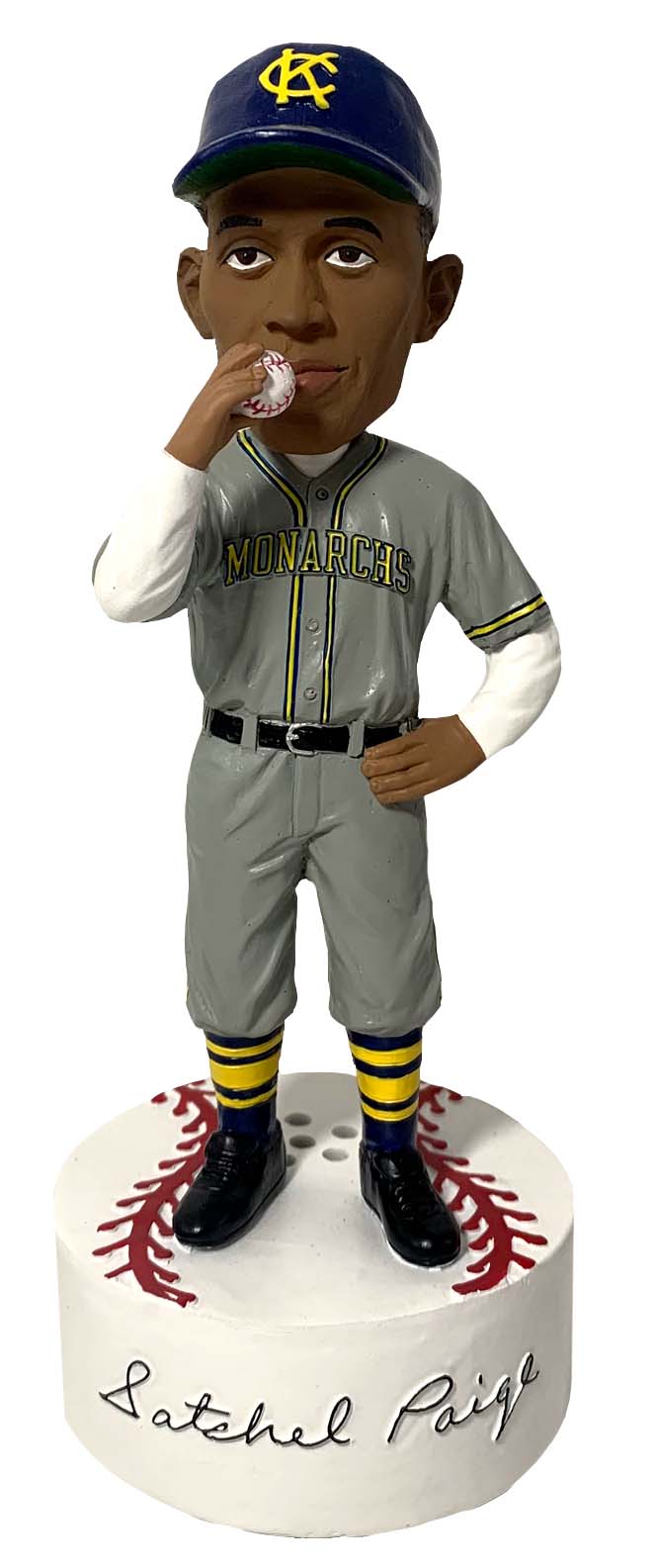 Satchel Paige Kansas City Monarhcs Talking Baseball Bobblehead Negro Leagues
