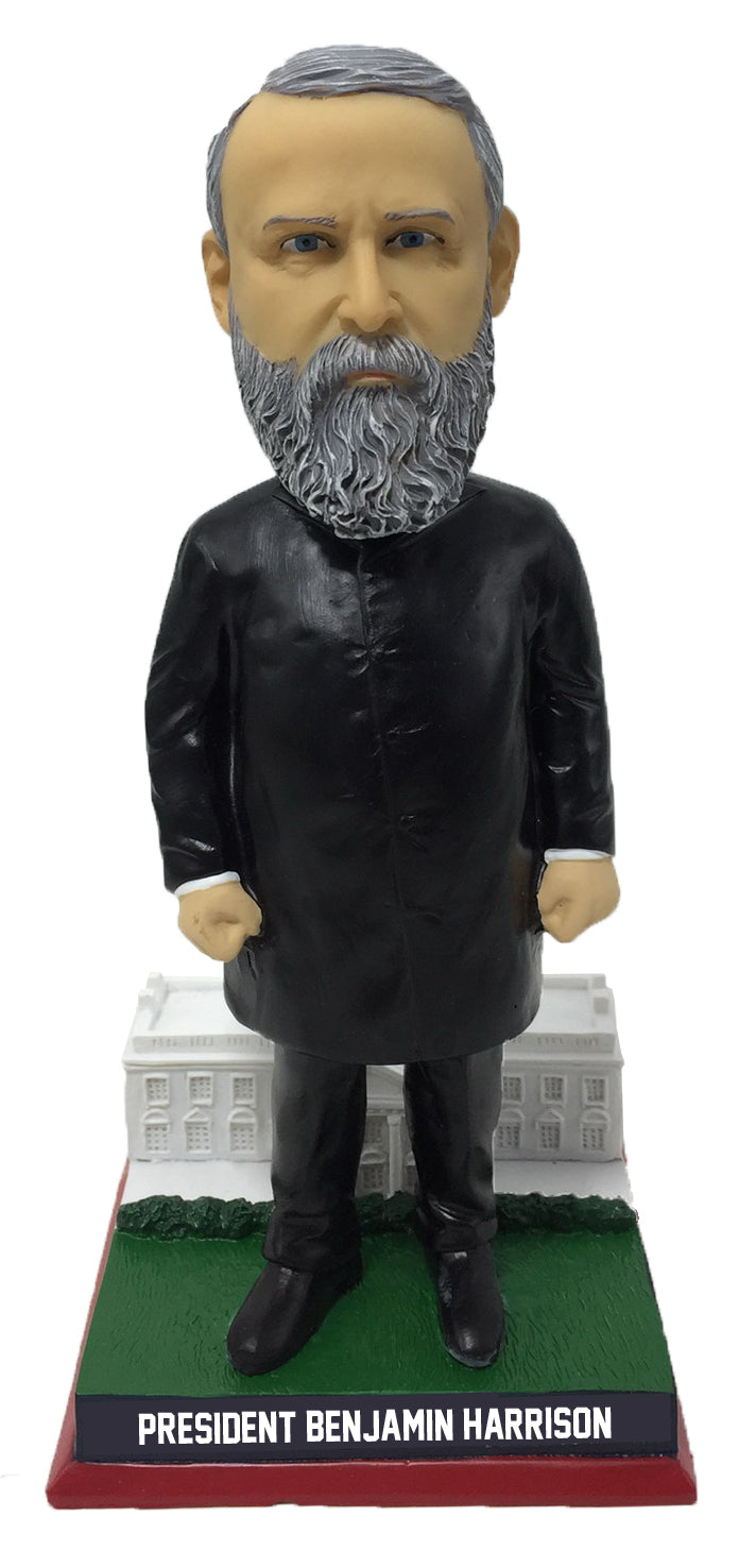 Benjamin Harrison White House Base President Bobblehead Numbered to 1,888
