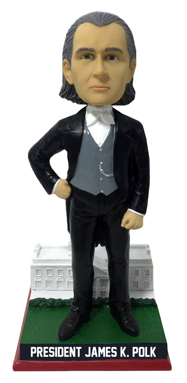 James K. Polk White House Base President Bobblehead Numbered to 1,844