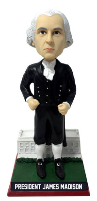 Thumbnail for James Madison White House Base President Bobblehead Numbered to 1,808