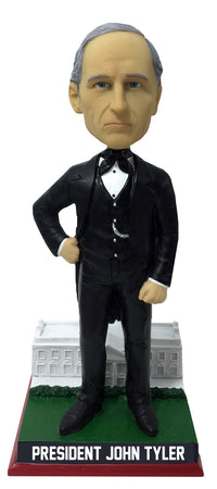 Thumbnail for John Tyler White House Base President Bobblehead Numbered to 1,841