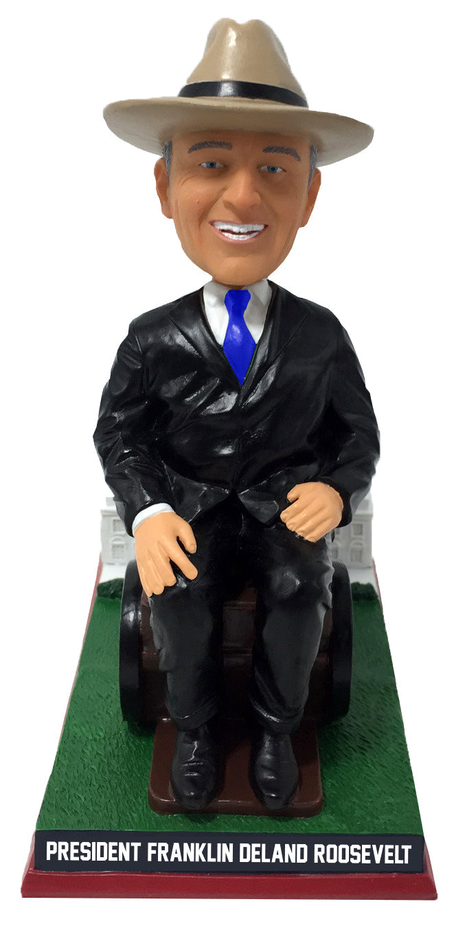 Franklin Delano Roosevelt White House Base Wheelchair President Bobblehead