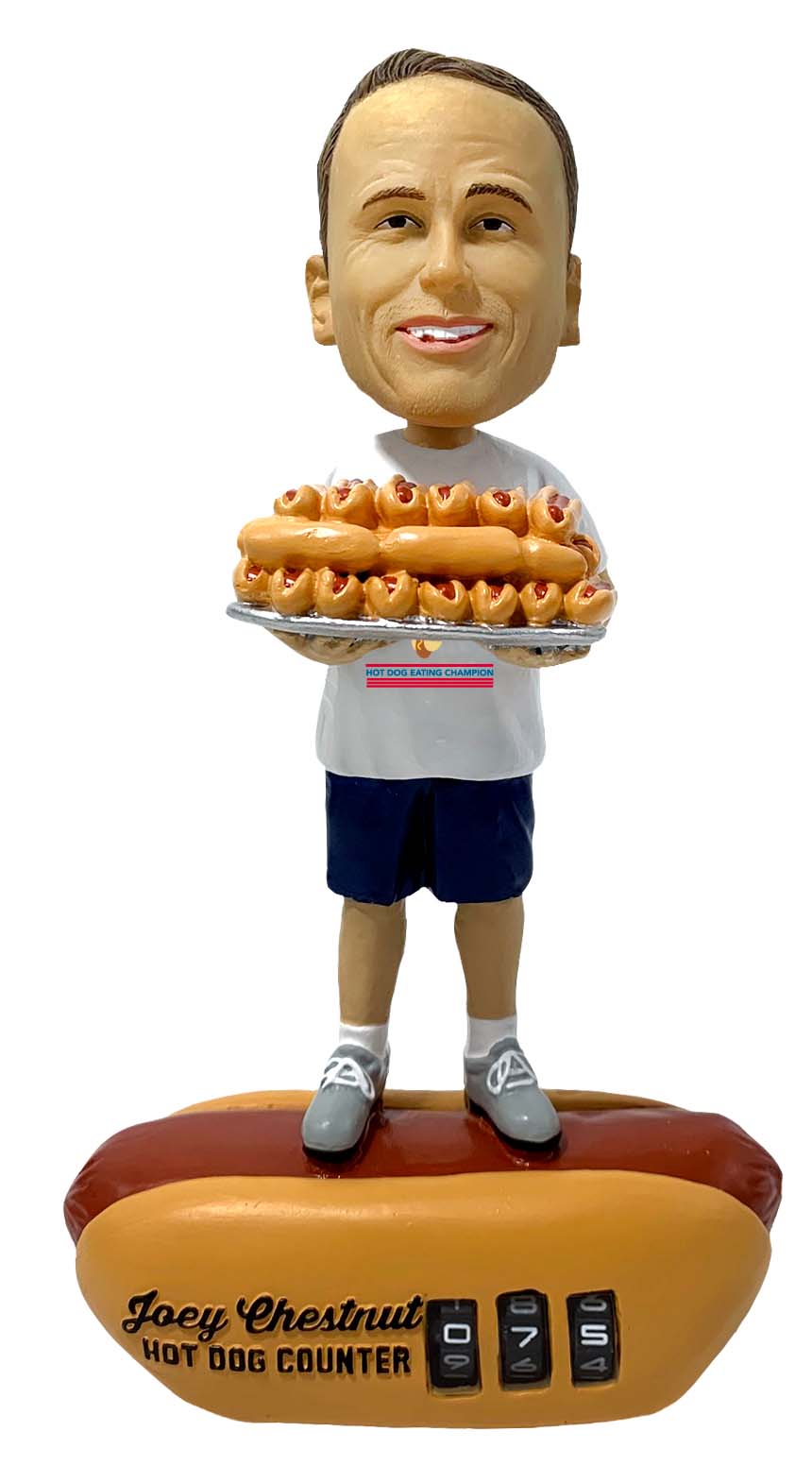 Joey Chestnut Hot Dog Counter Bobblehead