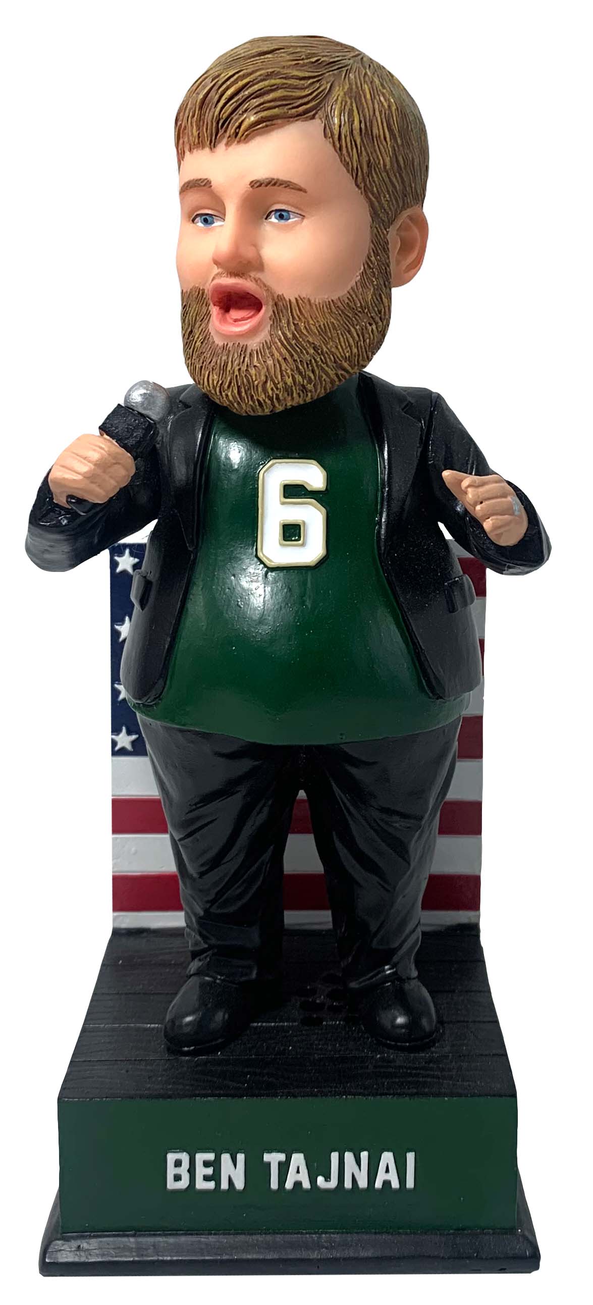 Ben Tajnai Milwaukee Anthem Singer Talking #/2,021 Bobblehead Basketball