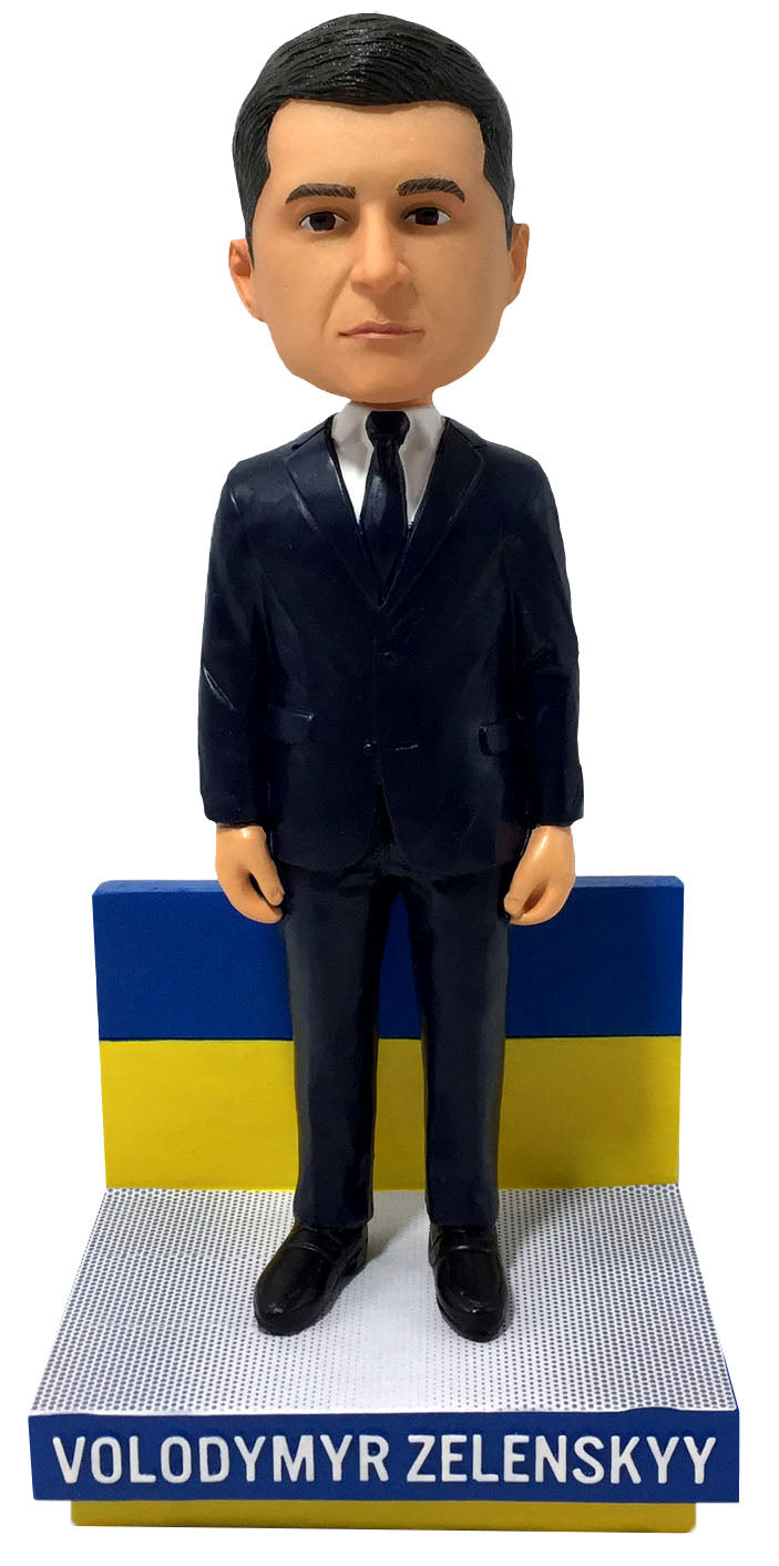 Volodmyr Zelenskyy Ukraine President Suit Bobblehead