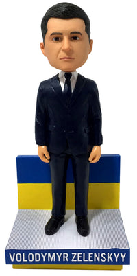 Thumbnail for Volodmyr Zelenskyy Ukraine President Suit Bobblehead