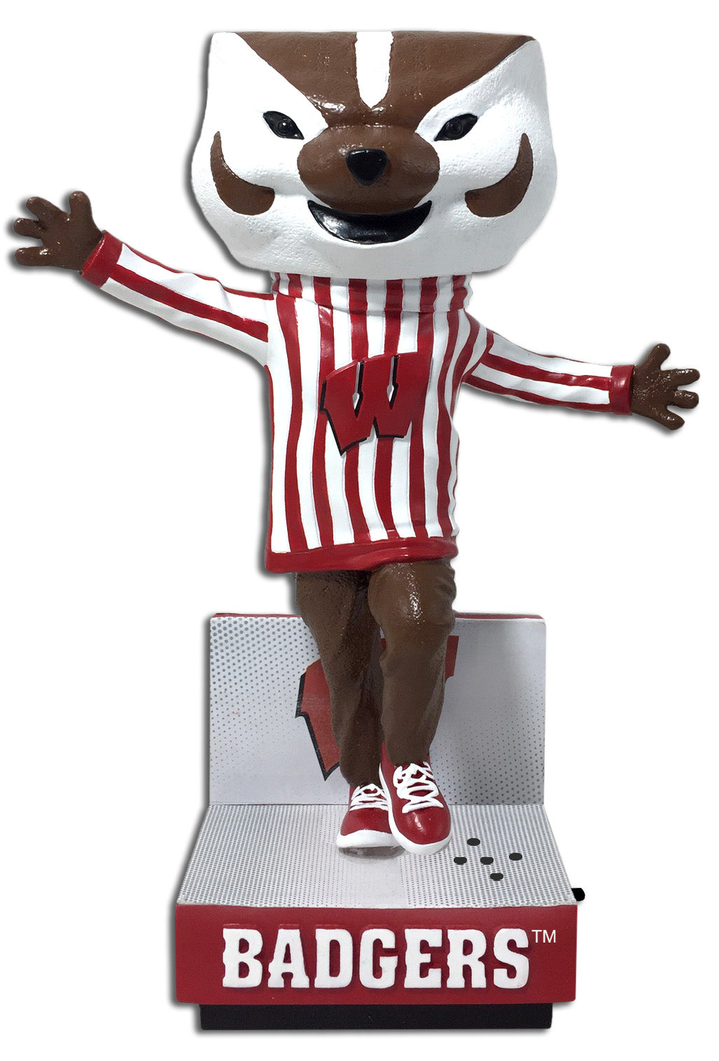 Bucky Badger Wisconsin Badgers School Song "On, Wisconsin!" Bobblehead NCAA