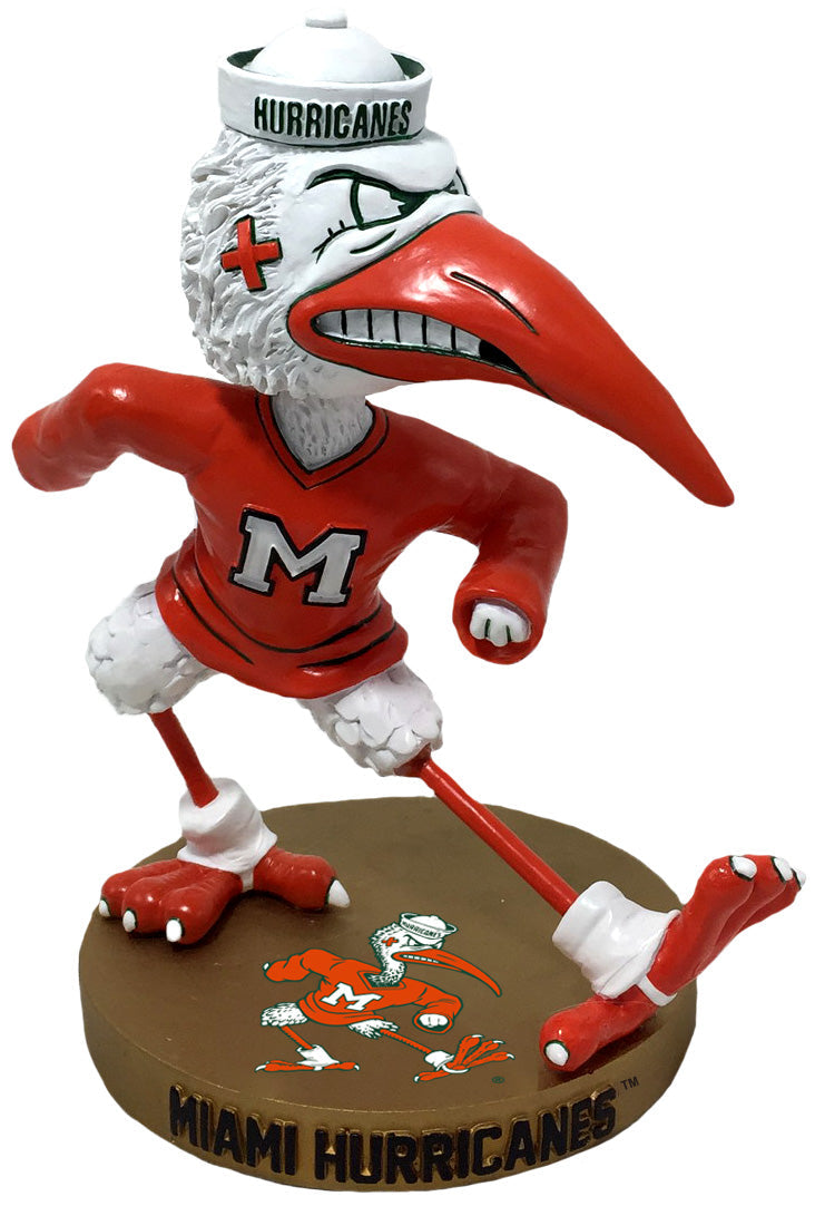 Sebastian The Ibis Miami Hurricanes Vintage Style 1925 Bobblehead NCAA College