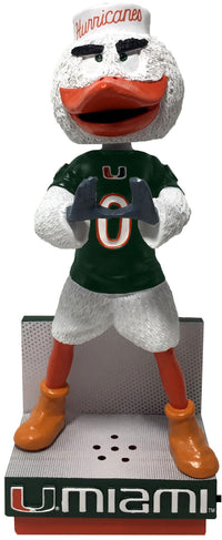 Thumbnail for Miami Mascot Green Jersey Bobblehead