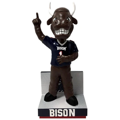 Bison Howard University Bison Blue Jersey Bobblehead NCAA College