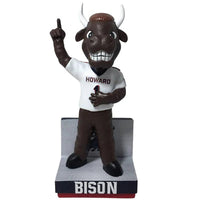 Thumbnail for Bison Howard University Bison White Jersey Bobblehead NCAA College