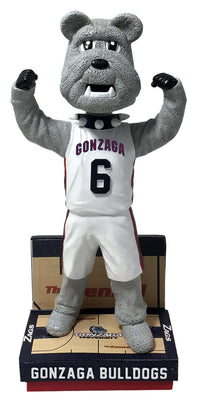 Thumbnail for Spike Gonzaga Bulldogs White Jersey Bobblehead NCAA College