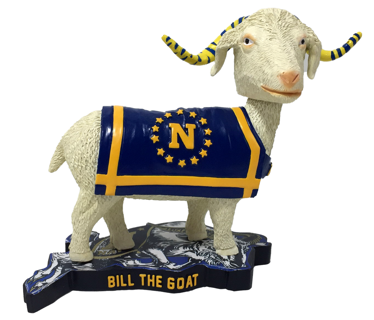 Bill The Goat Navy Midshipmen Mascot Bobblehead NCAA College