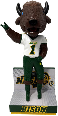 Thumbnail for Thundar North Dakota State Bison White Jersey Bobblehead NCAA College