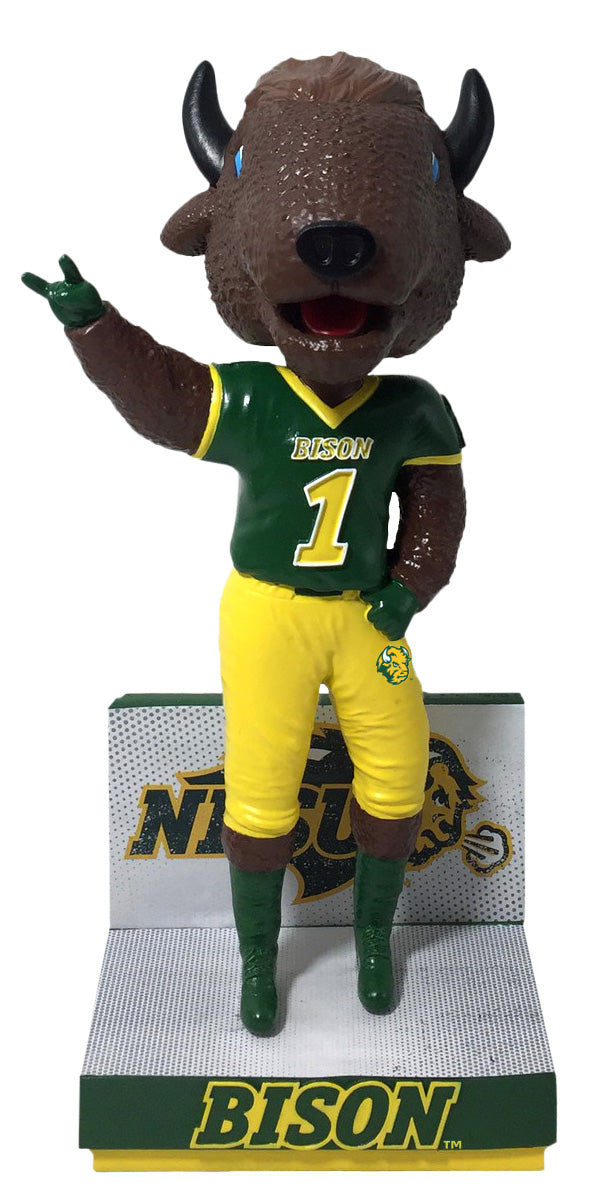 North Dakota State Mascot Football - Green Jersey Bobblehead