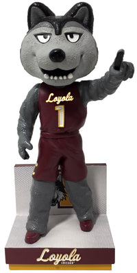 Thumbnail for LU Wolf Loyola Chicago Ramblers Maroon Jersey Bobblehead NCAA College