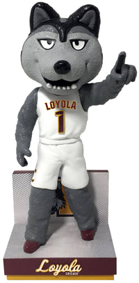 Thumbnail for LU Wolf Loyola Chicago Ramblers White Jersey Bobblehead NCAA College
