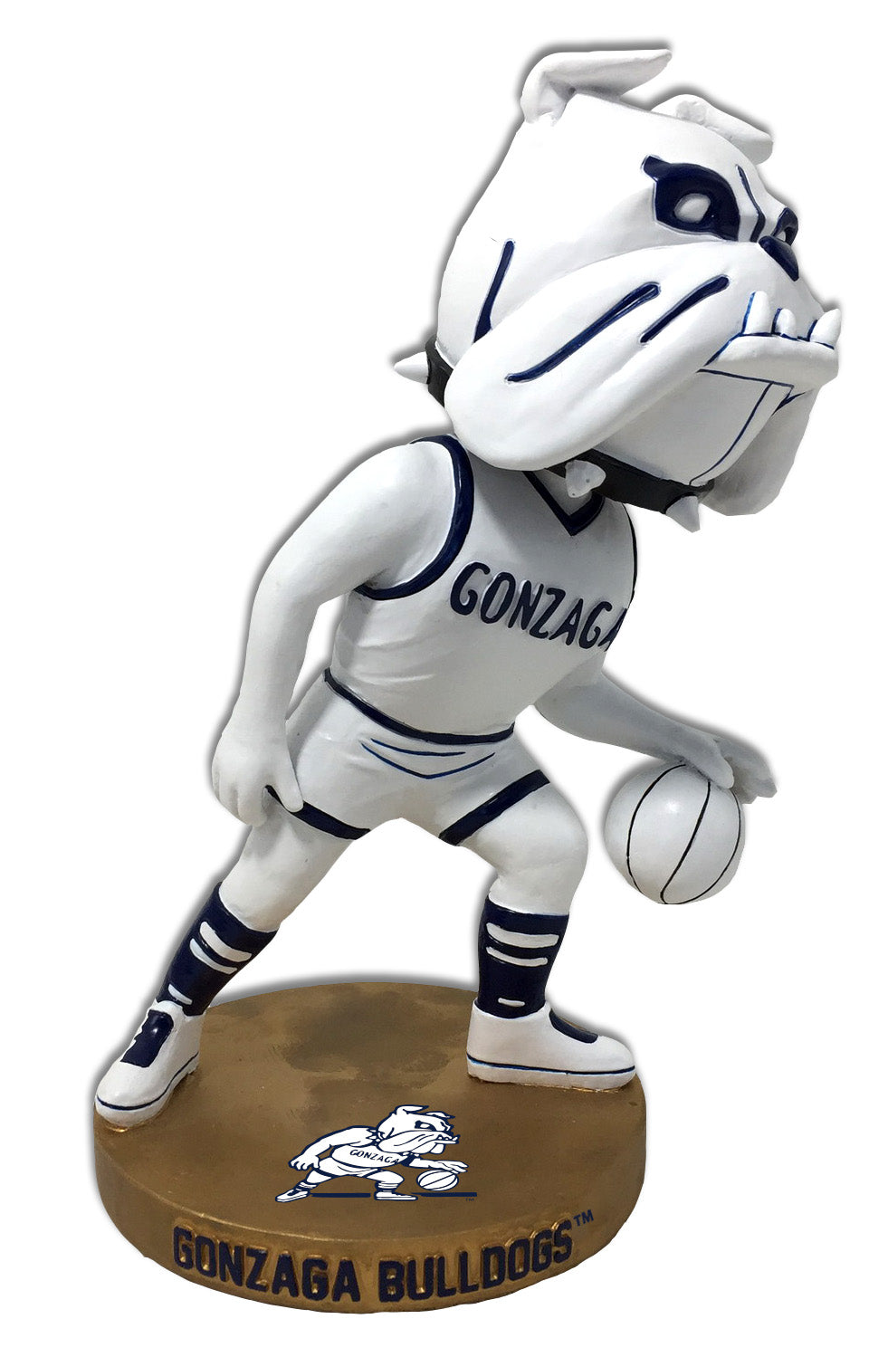 Gonzaga Bulldogs Vintage Dribbling Basketball 1887 Bobblehead NCAA College