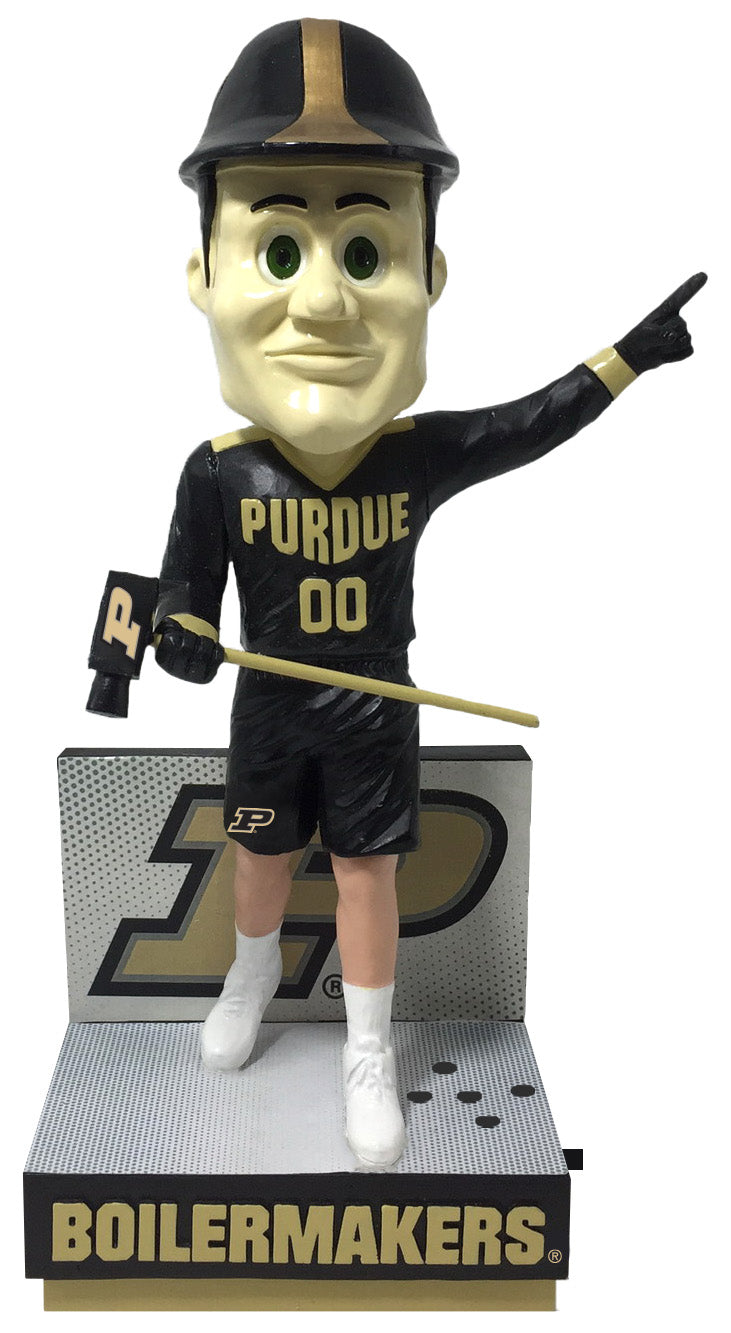 Purdue Pete Purdue Boilermakers Black Jersey Bobblehead NCAA College