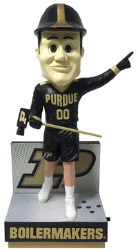 Thumbnail for Purdue Pete Purdue Boilermakers Black Jersey Bobblehead NCAA College