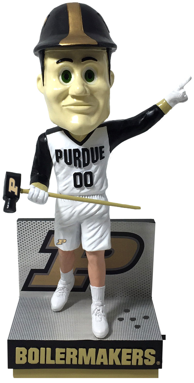 Purdue Pete Purdue Boilermakers White Jersey Bobblehead NCAA College