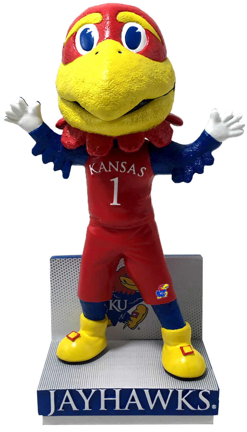 Big Jay Kansas Jayhawks Red Jersey Bobblehead NCAA College