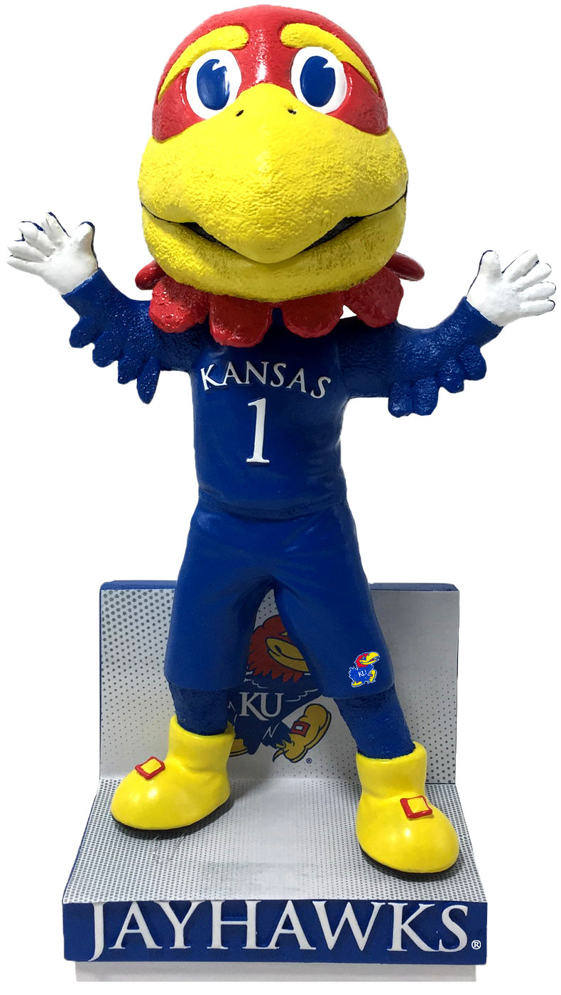 Kansas Mascot Big Jay - Blue Jersey Bobblehead