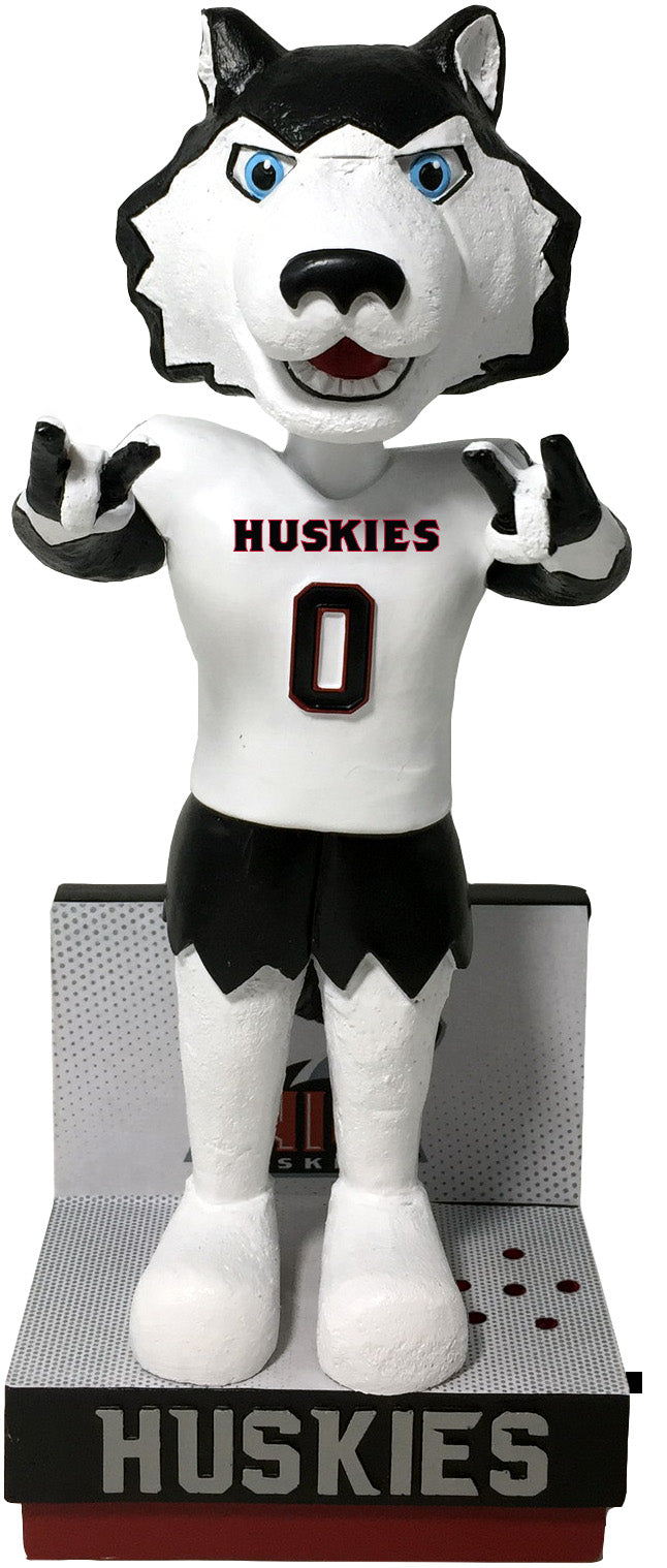 Victor E. Huskie Northern Illinois Huskies White Jersey Bobblehead NCAA College