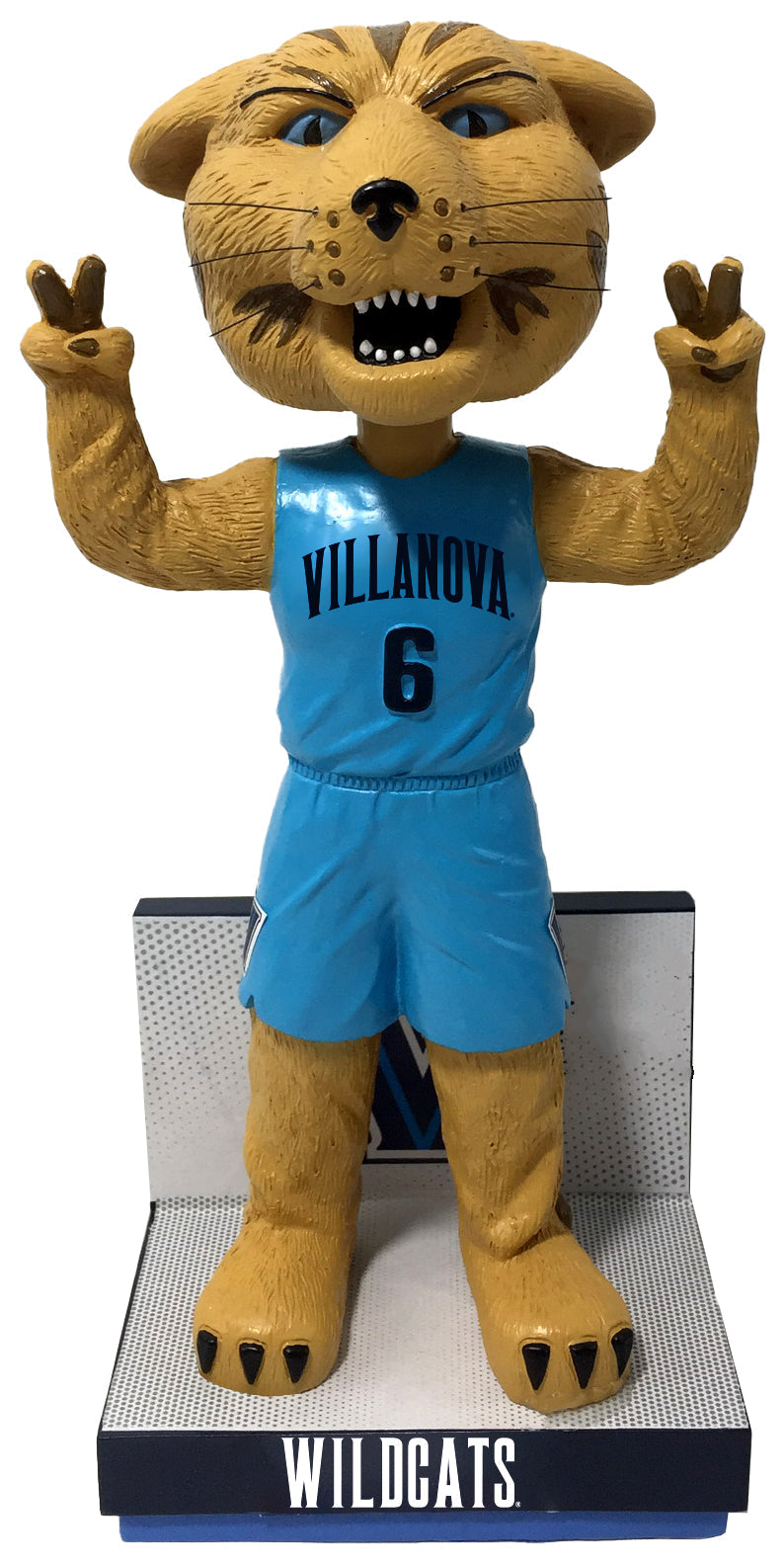 Will D. Cat Villanova Wildcats Light Blue Jersey Bobblehead NCAA College