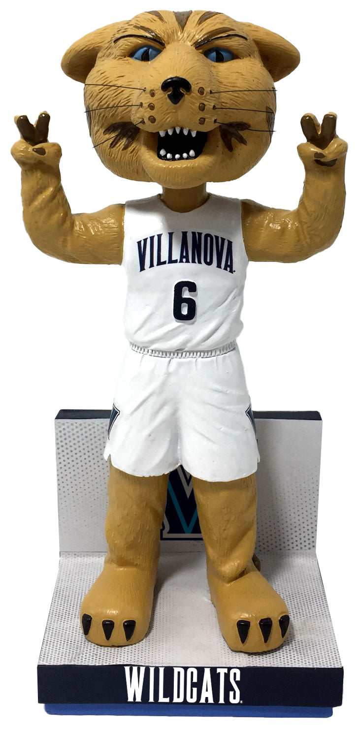 Will D. Cat Villanova Wildcats White Jersey Bobblehead NCAA College