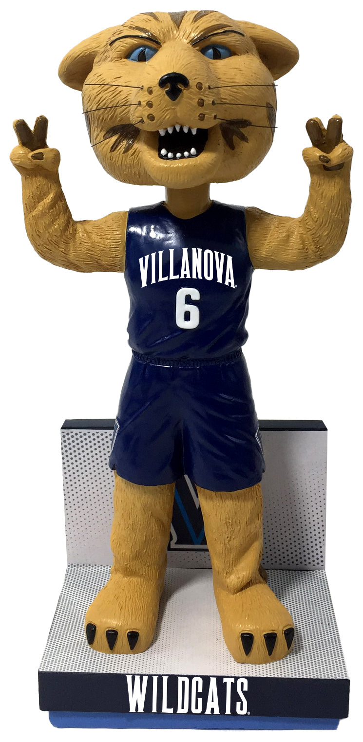 Will D. Cat Villanova Wildcats Navy Blue Jersey Bobblehead NCAA College