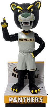 Thumbnail for Pounce Panther Milwaukee Panthers Gray Jersey Bobblehead NCAA College
