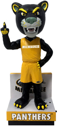 Thumbnail for Pounce Panther Milwaukee Panthers Yellow Jersey Bobblehead NCAA College
