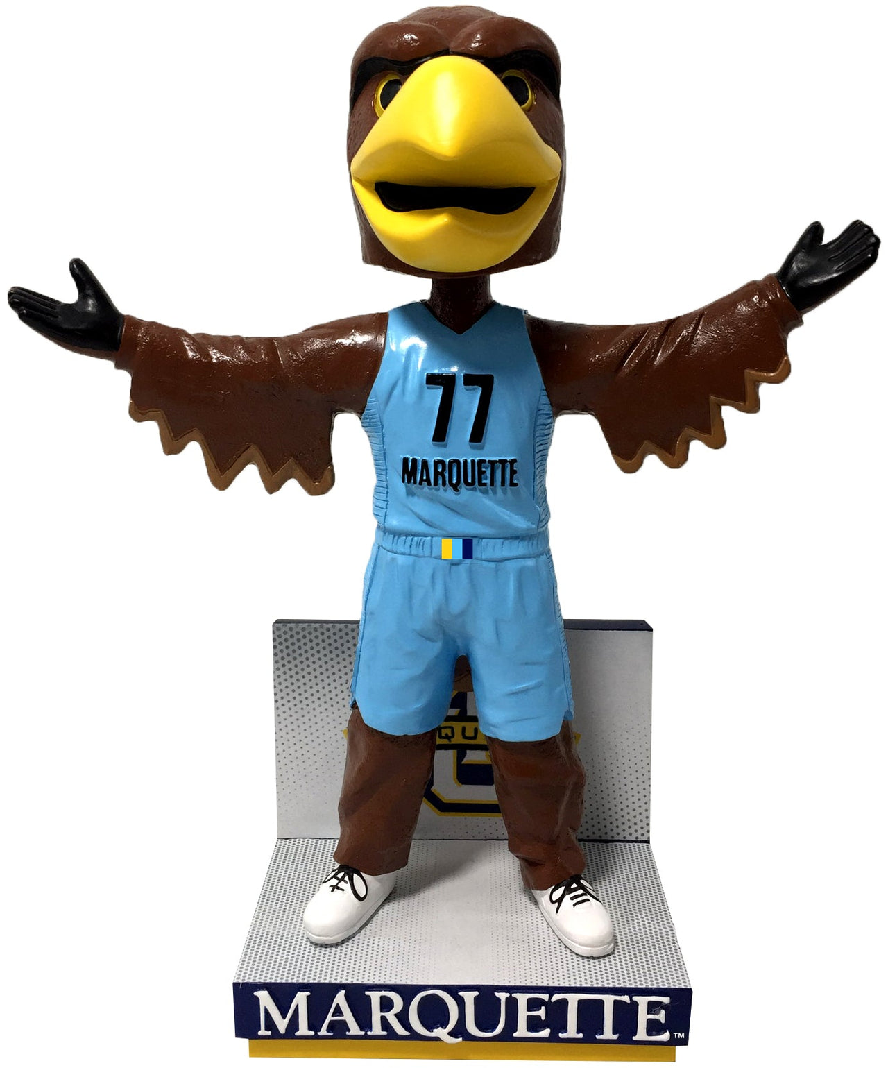 Iggy Marquette Golden Eagles Basketball Light Blue Jersey Bobblehead NCAA