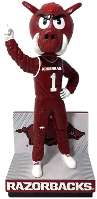 Thumbnail for Big Red Arkansas Razorbacks Basketball Red Jersey Bobblehead NCAA College