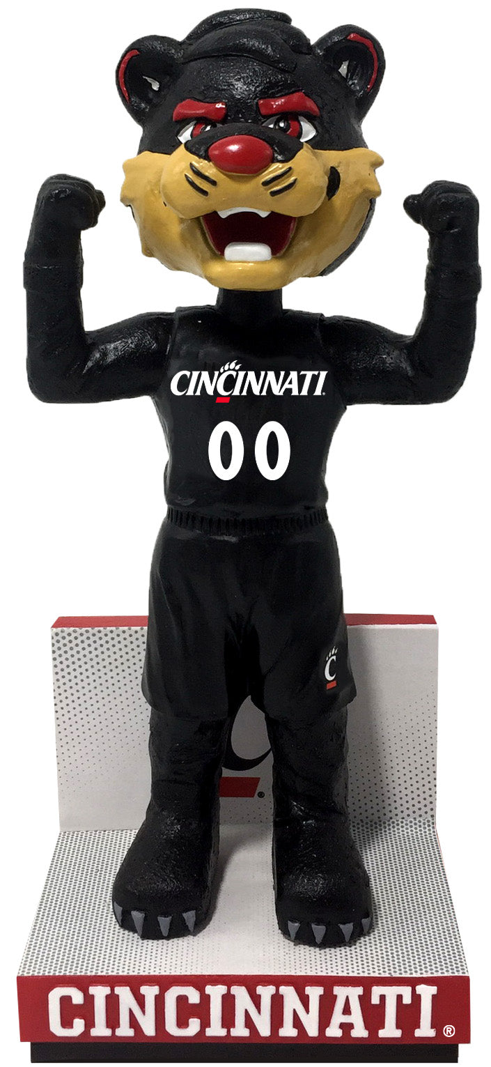 The Bearcat Cincinnati Bearcats Black Jersey Bobblehead NCAA College