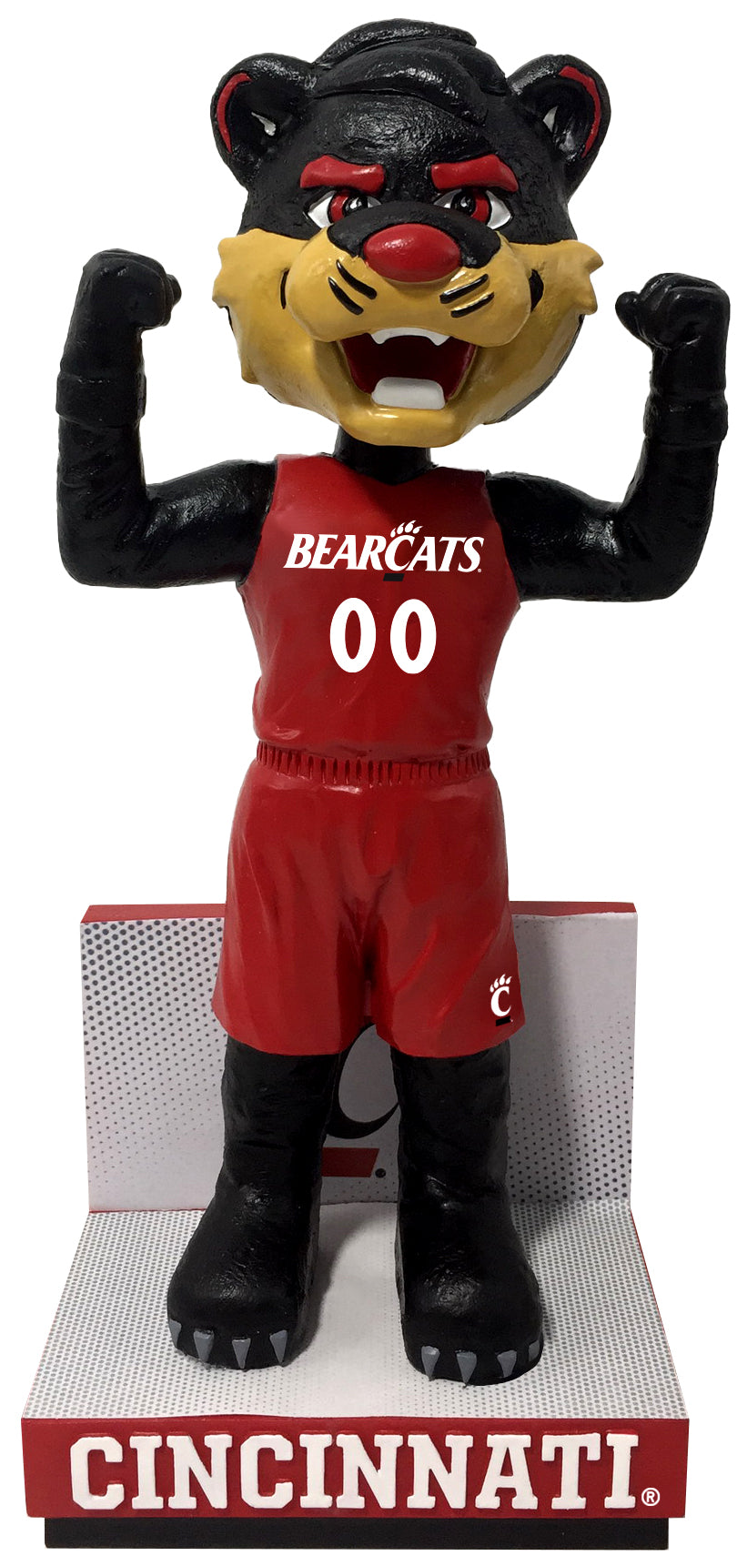 The Bearcat Cincinnati Bearcats Red Jersey Bobblehead NCAA College