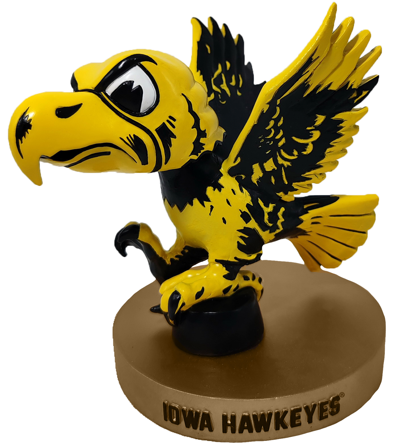 Iowa Vintage Herky Football (Black Wings) Bobblehead
