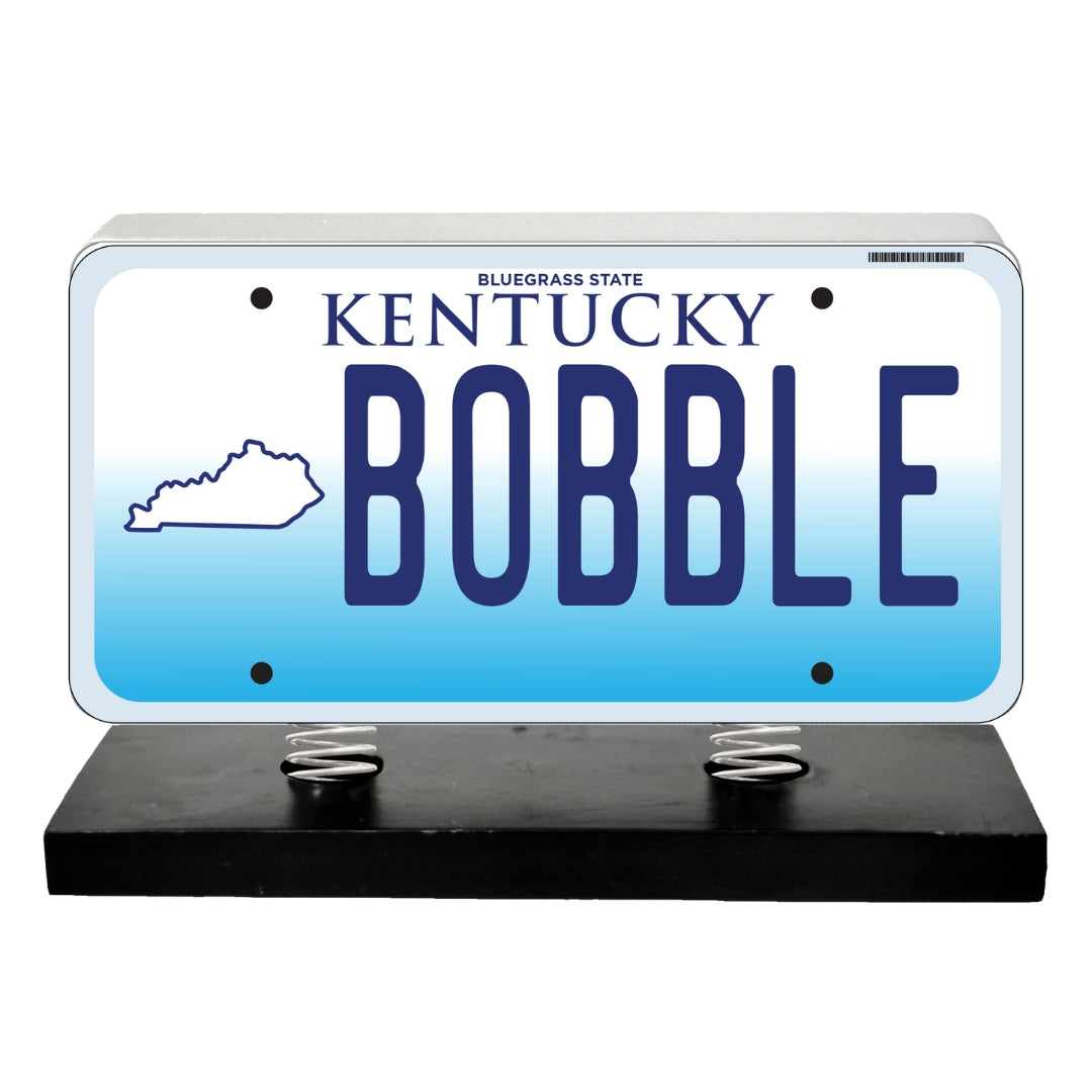 Kentucky License Plate Bobble