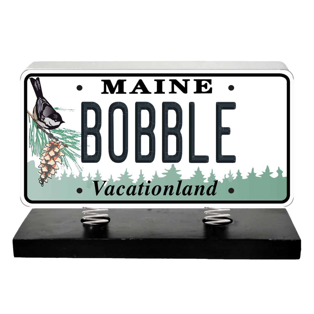 Maine License Plate Bobble