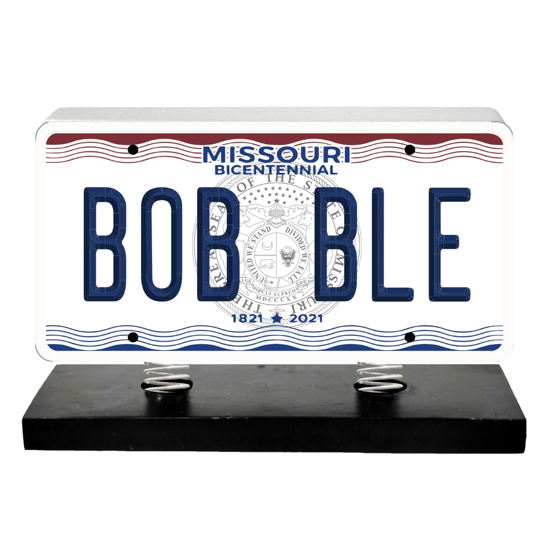 Missouri License Plate Bobble