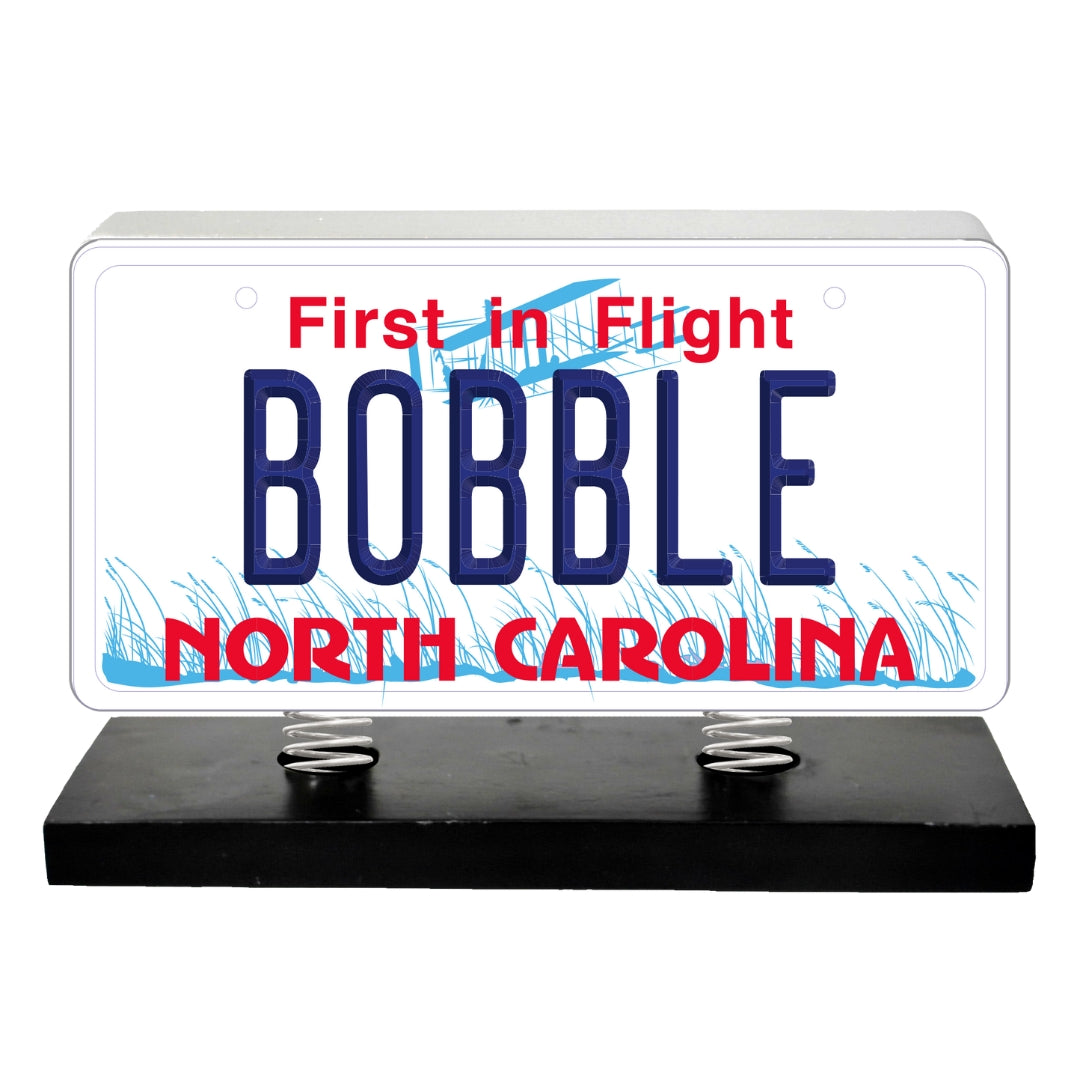 North Carolina License Plate Bobble