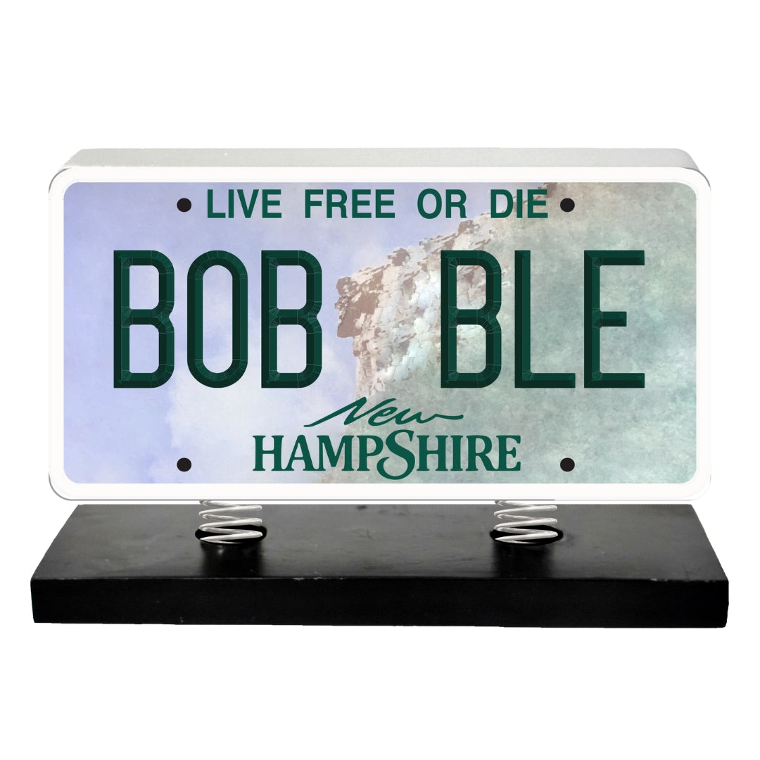 New Hampshire License Plate Bobble