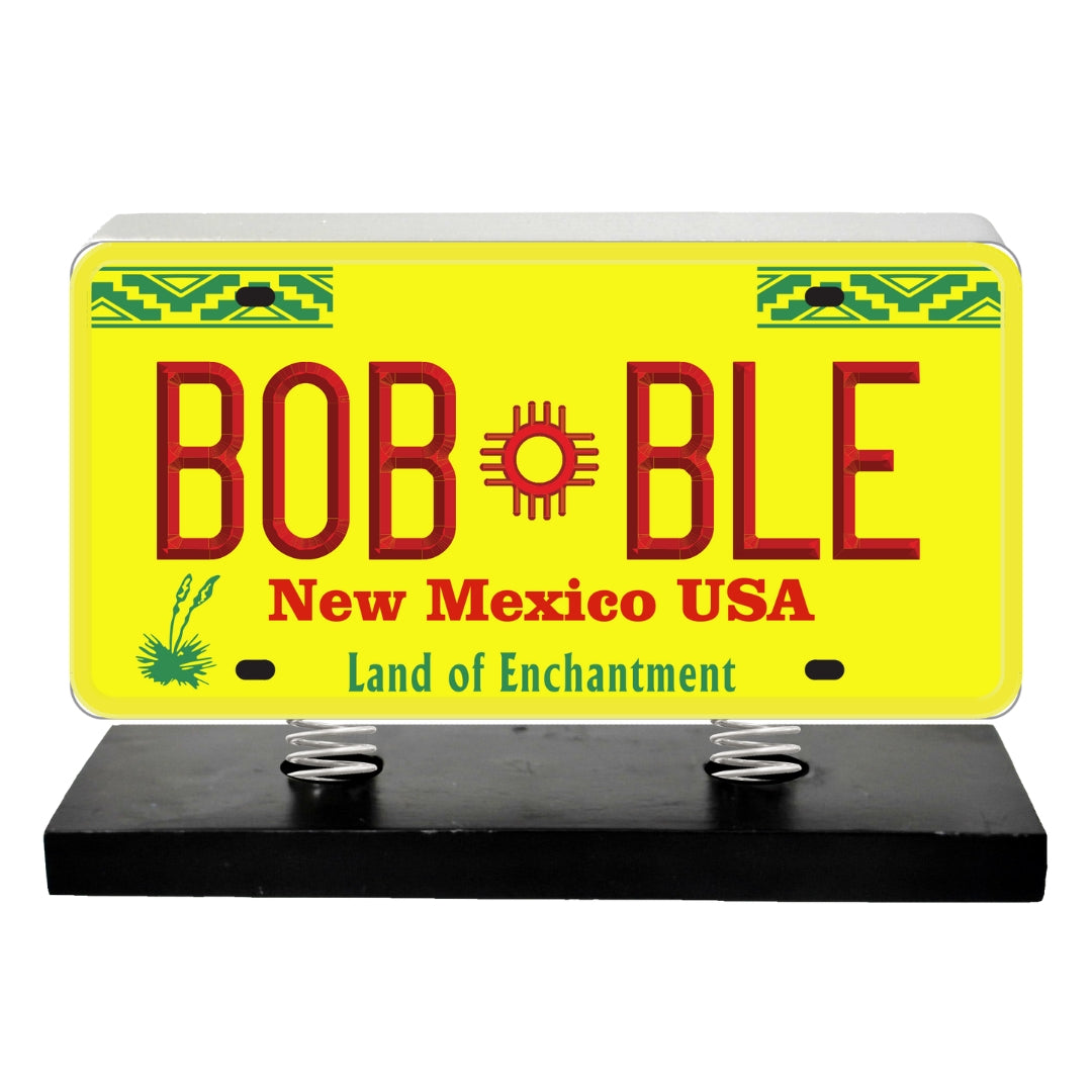 New Mexico License Plate Bobble