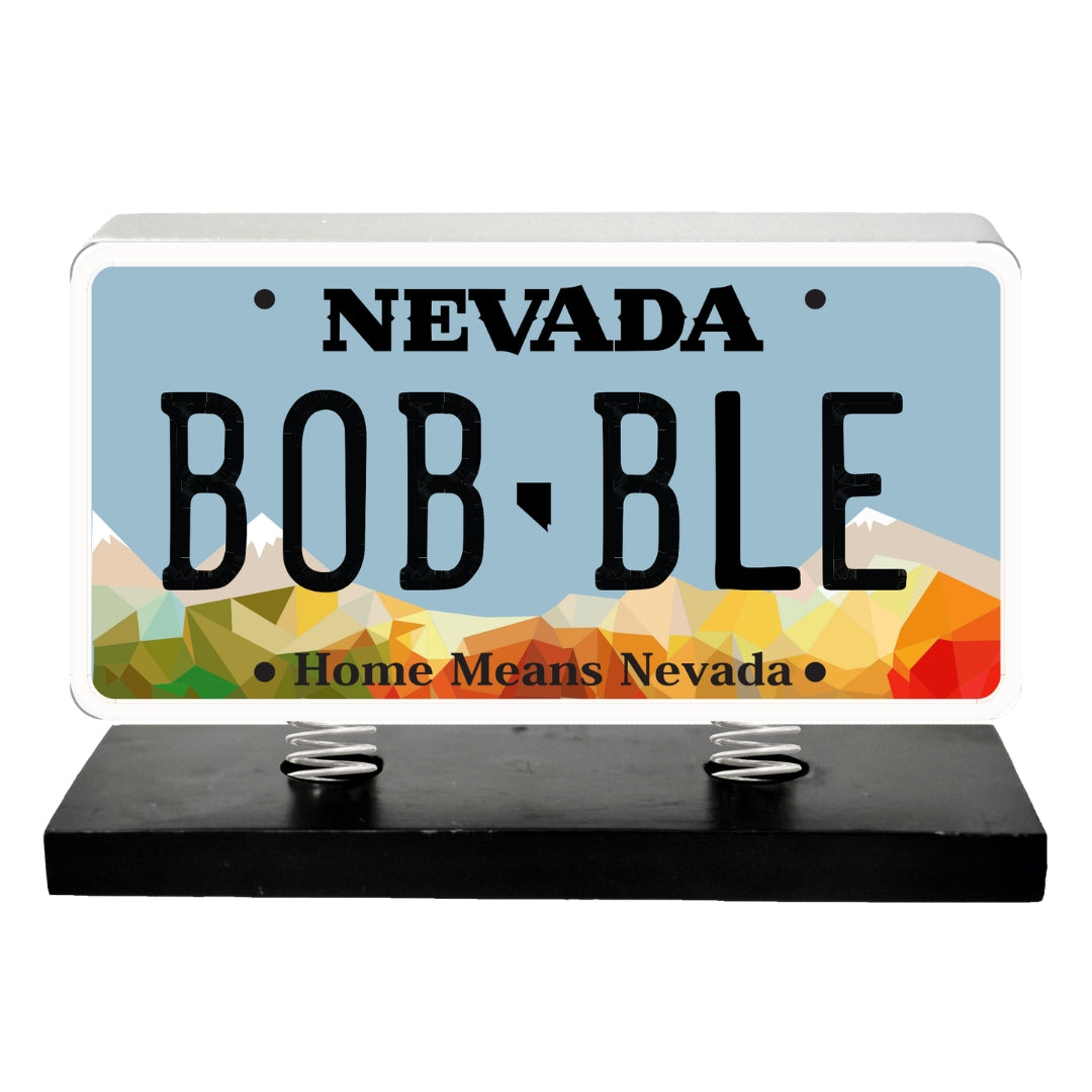 Nevada License Plate Bobble