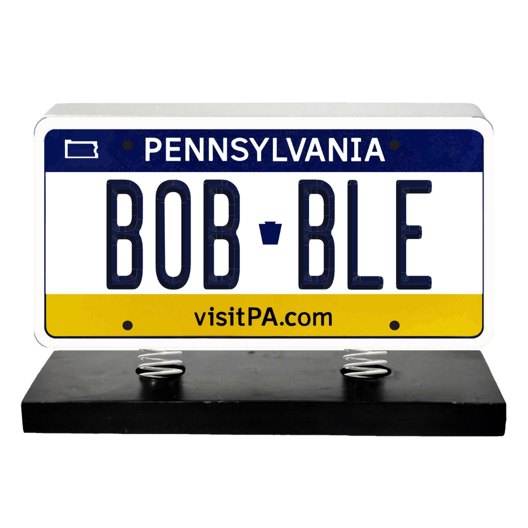 Pennsylvania License Plate Bobble