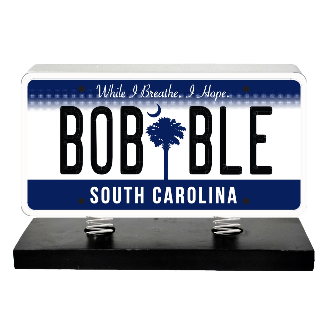 South Carolina License Plate Bobble