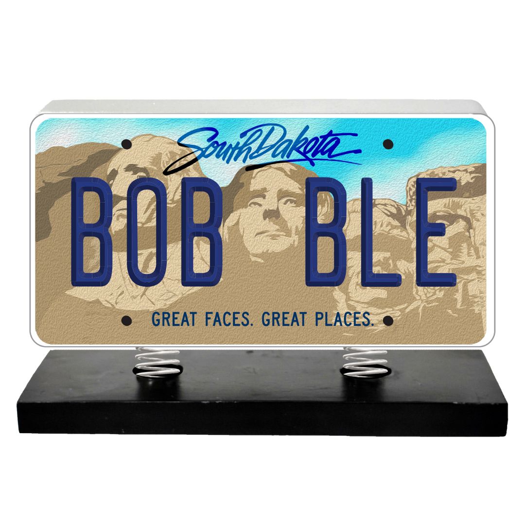 South Dakota License Plate Bobble
